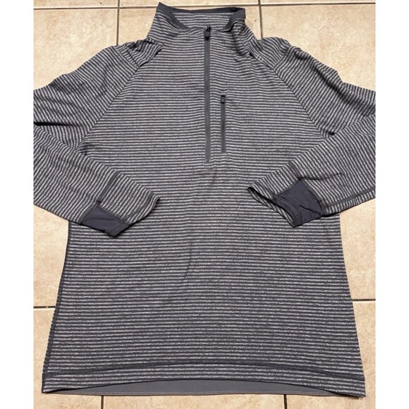 Lululemon Sweater Mens XL Grey Surge Warm 1/2 Zip Pullover shirt Athleisure Gym - Picture 1 of 7
